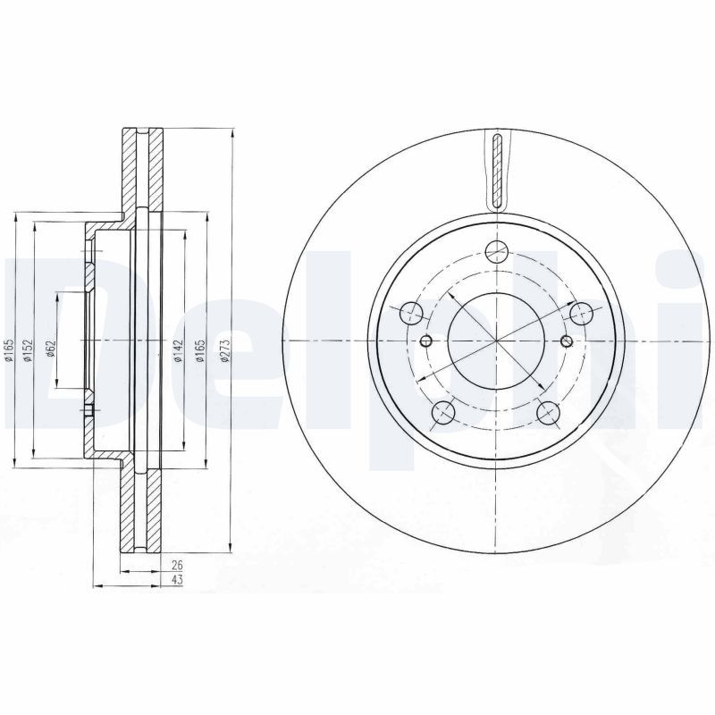 Brake Disc DELPHI BG4234C