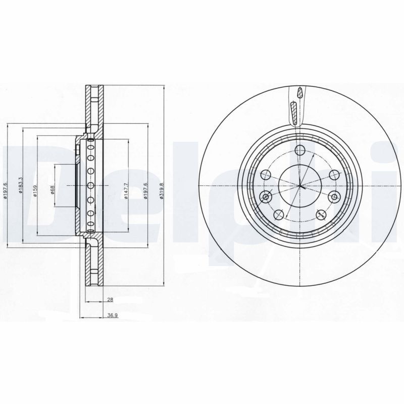 Brake Disc DELPHI BG4266