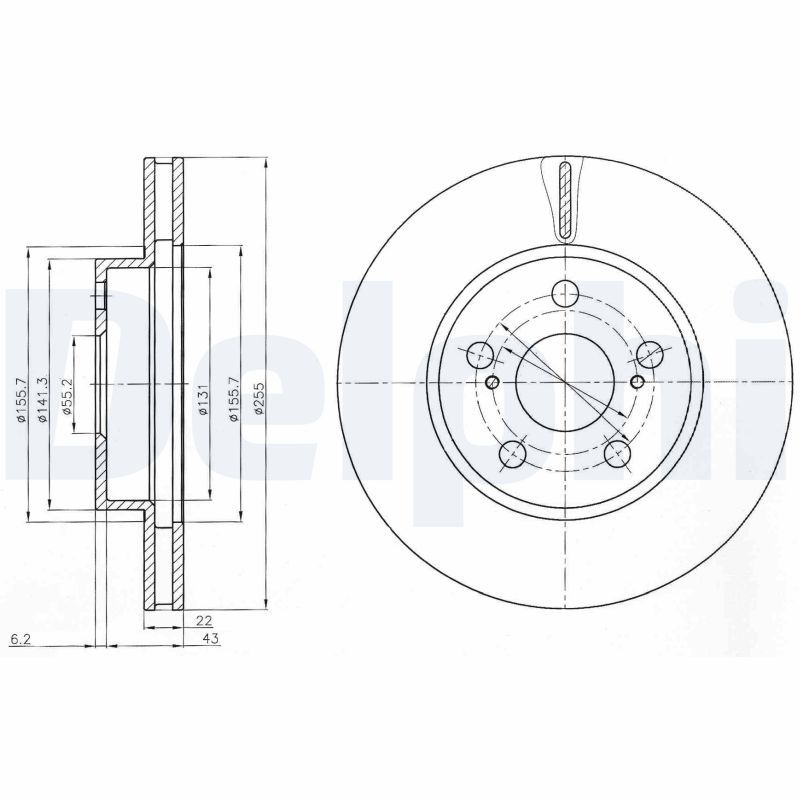 Brake Disc DELPHI BG4269