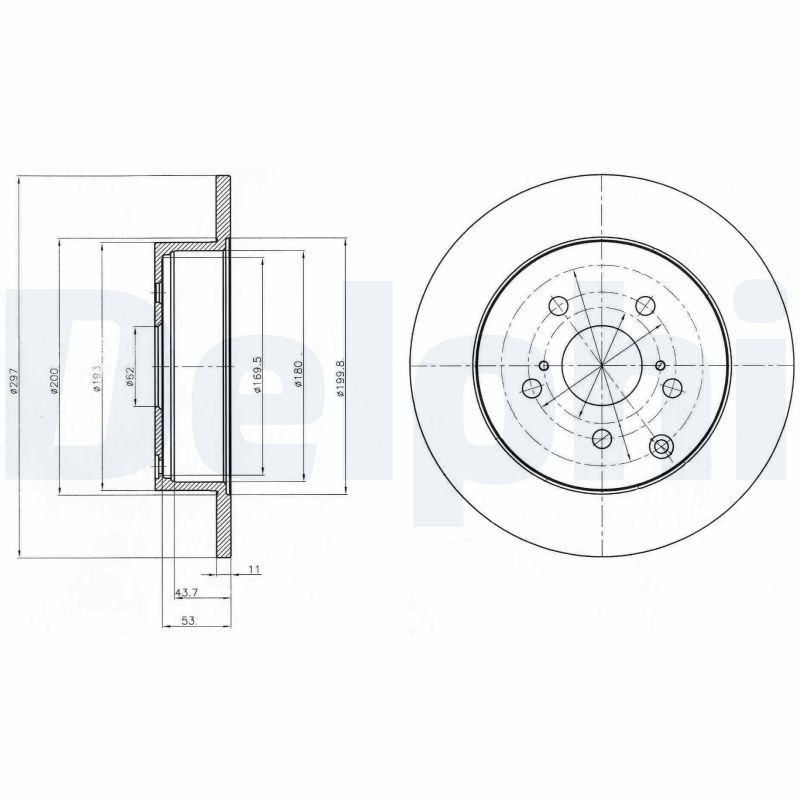 Brake Disc DELPHI BG4291