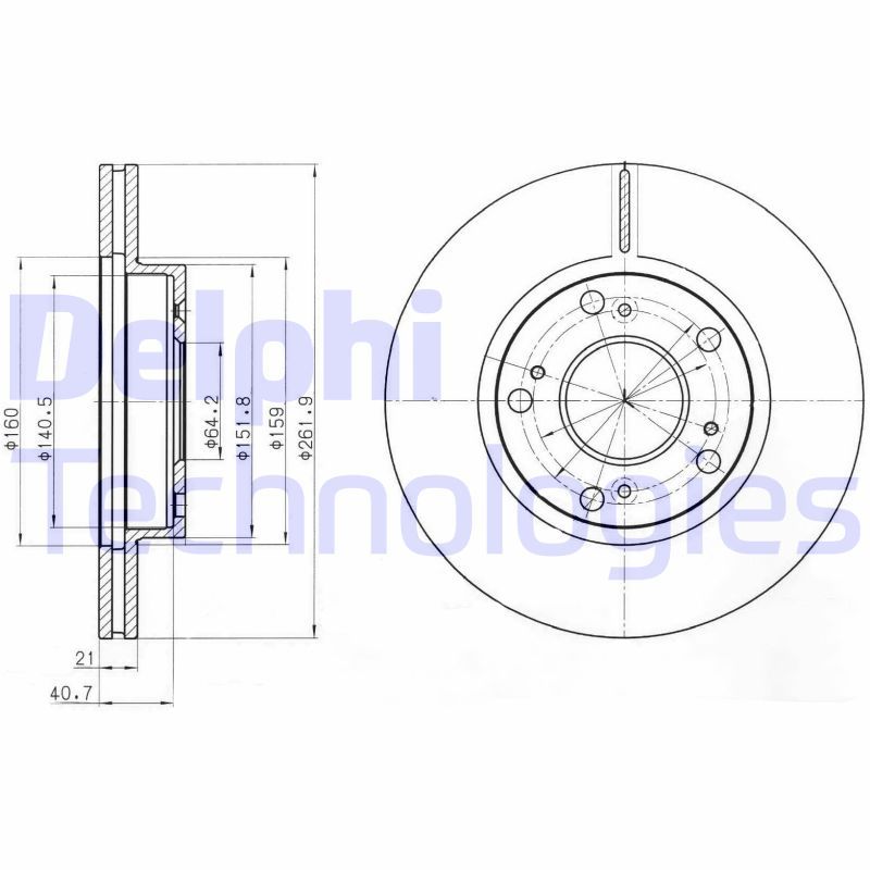Brake Disc DELPHI BG4294