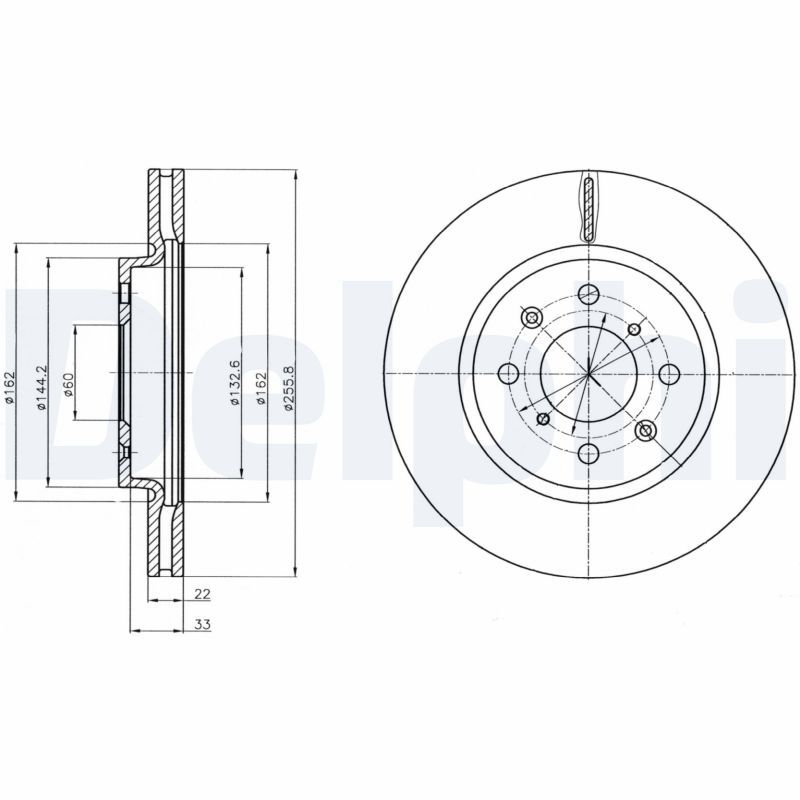 Brake Disc DELPHI BG4340