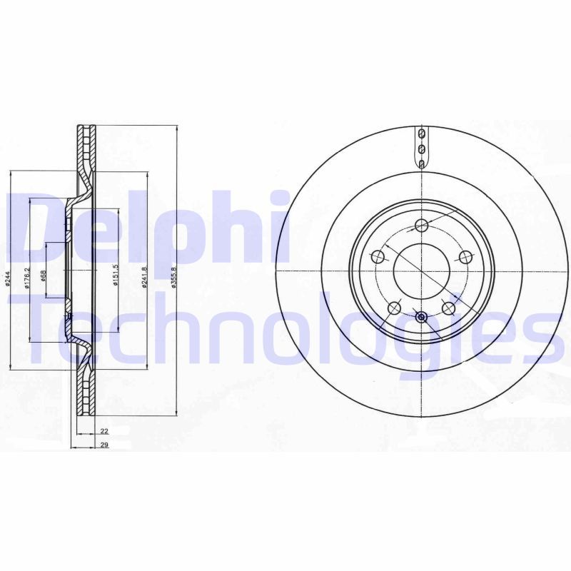 Stabdžių diskas DELPHI BG4387C