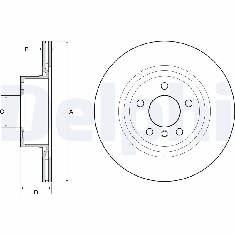 Brake Disc DELPHI BG4644C