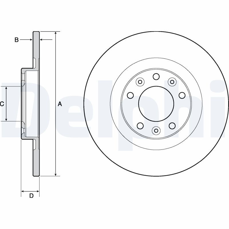 Brake Disc DELPHI BG4662C