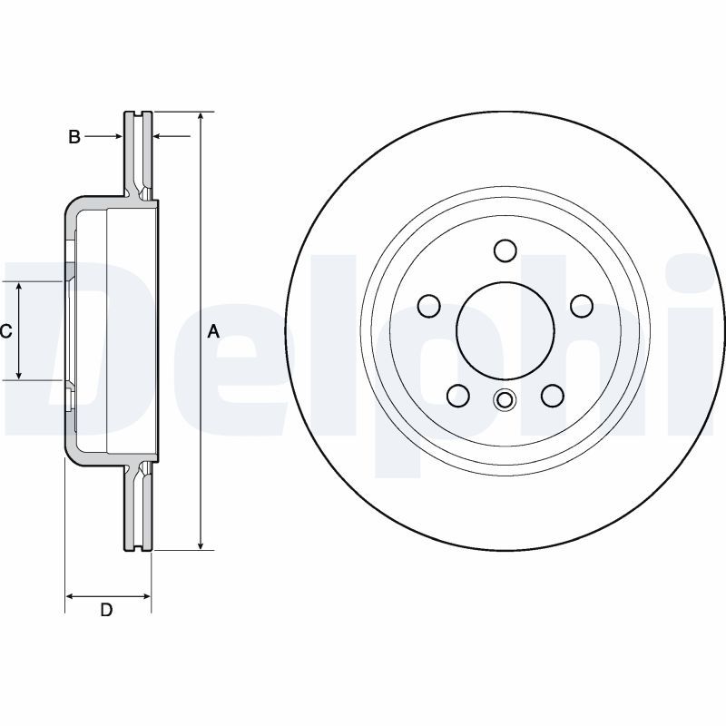 Brake Disc DELPHI BG4664C