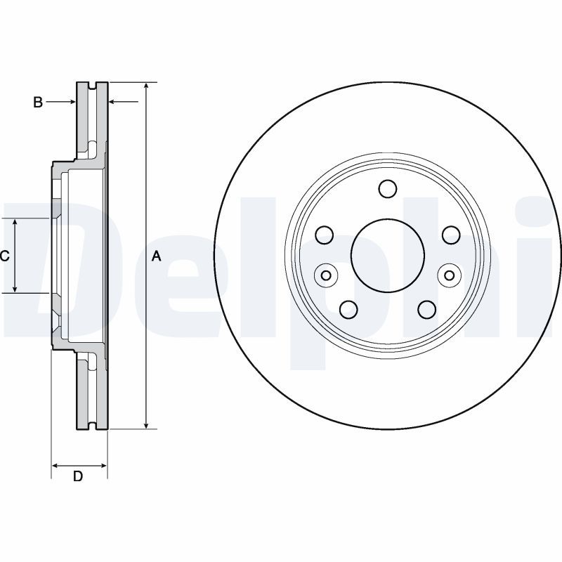 Brake Disc DELPHI BG4667C