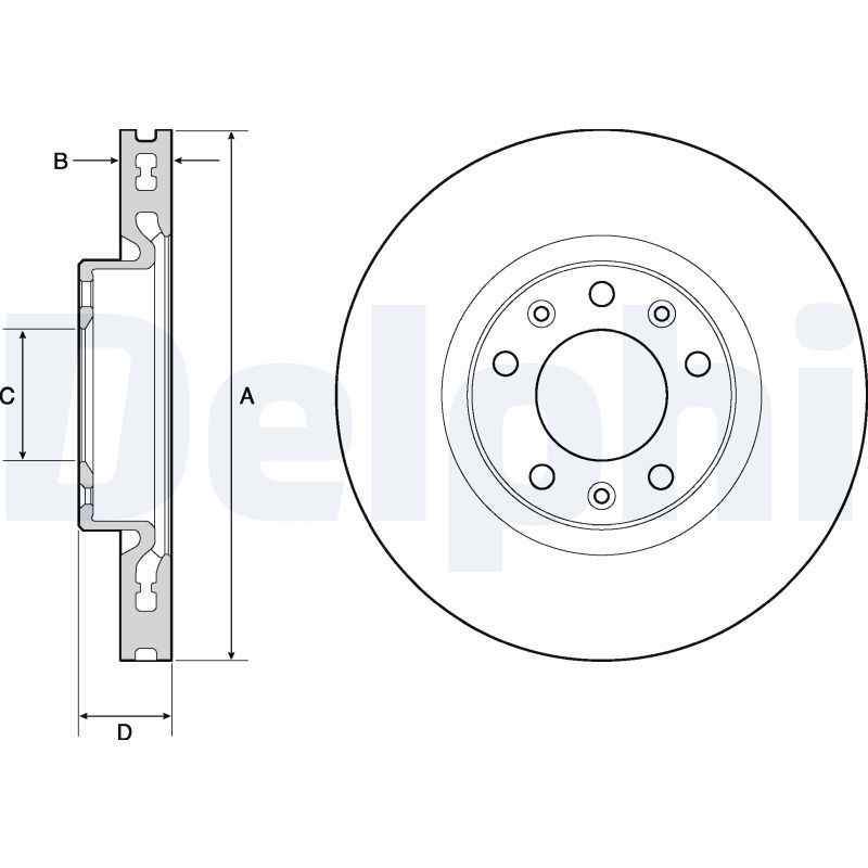 Brake Disc DELPHI BG4669C