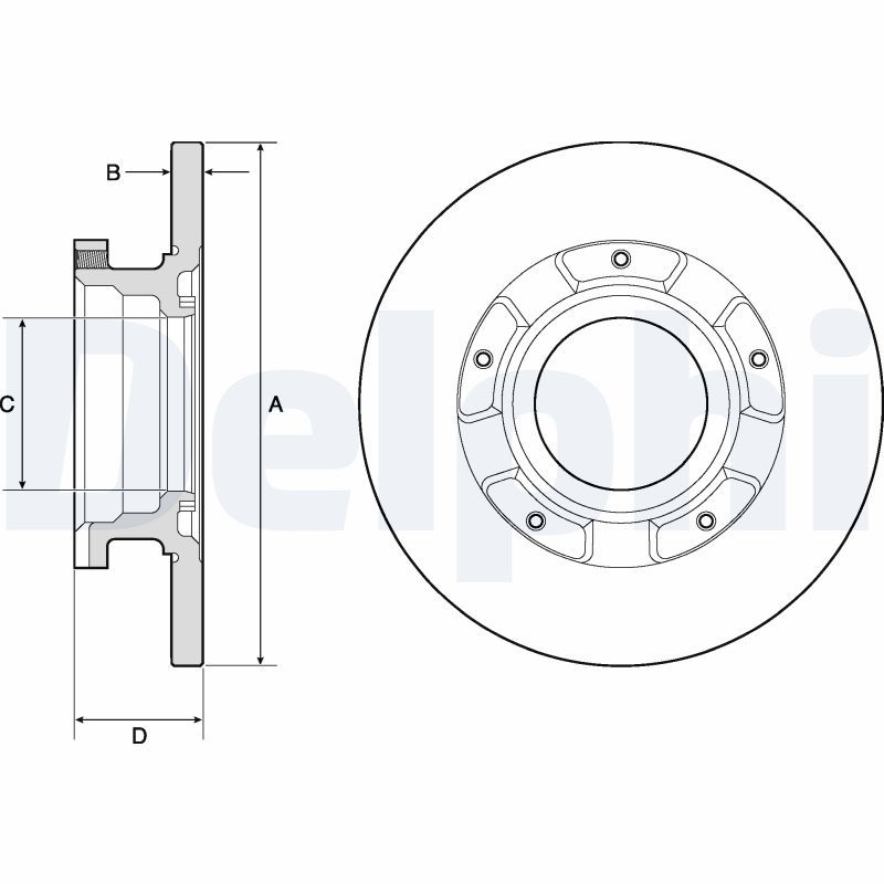 Brake Disc DELPHI BG4673