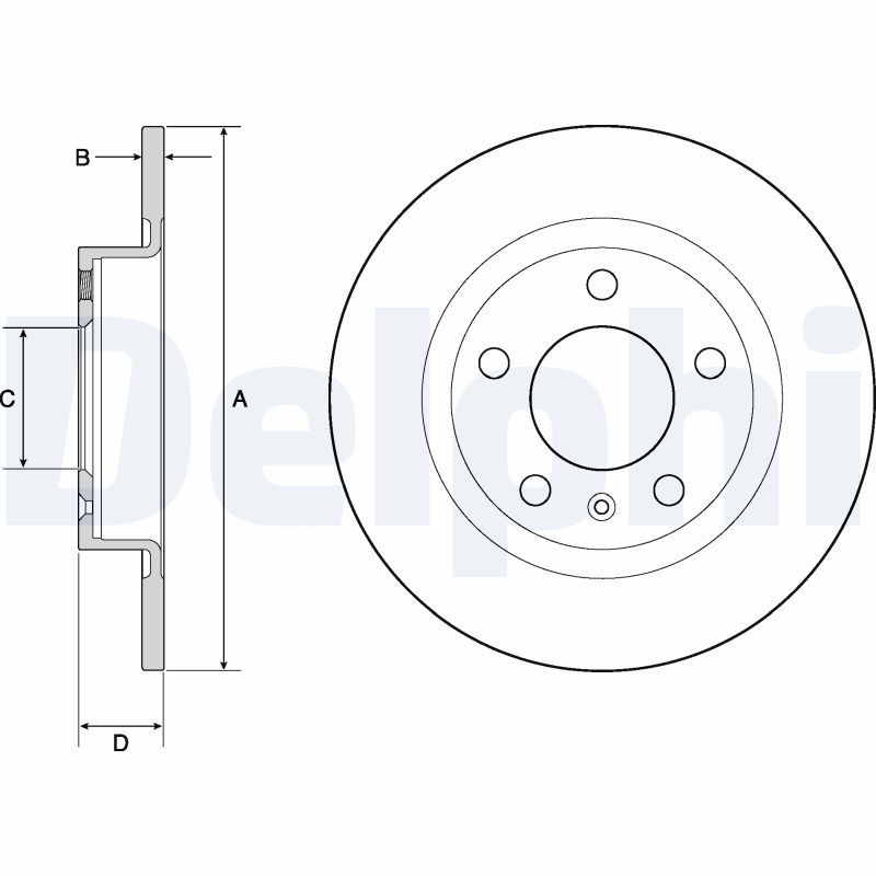 Brake Disc DELPHI BG4675