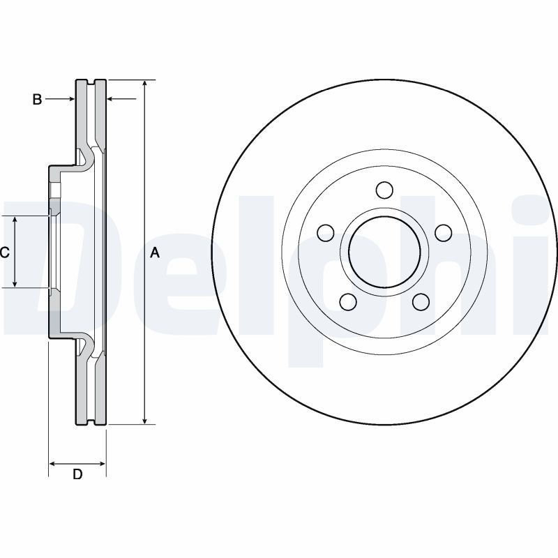 Brake Disc DELPHI BG4676C