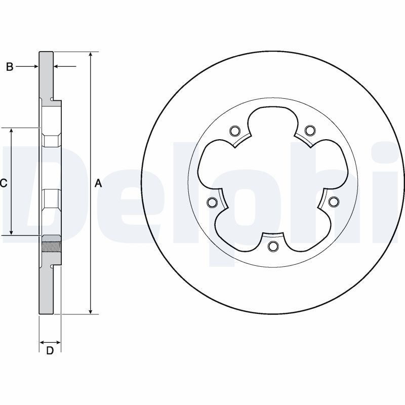 Brake Disc DELPHI BG4681C