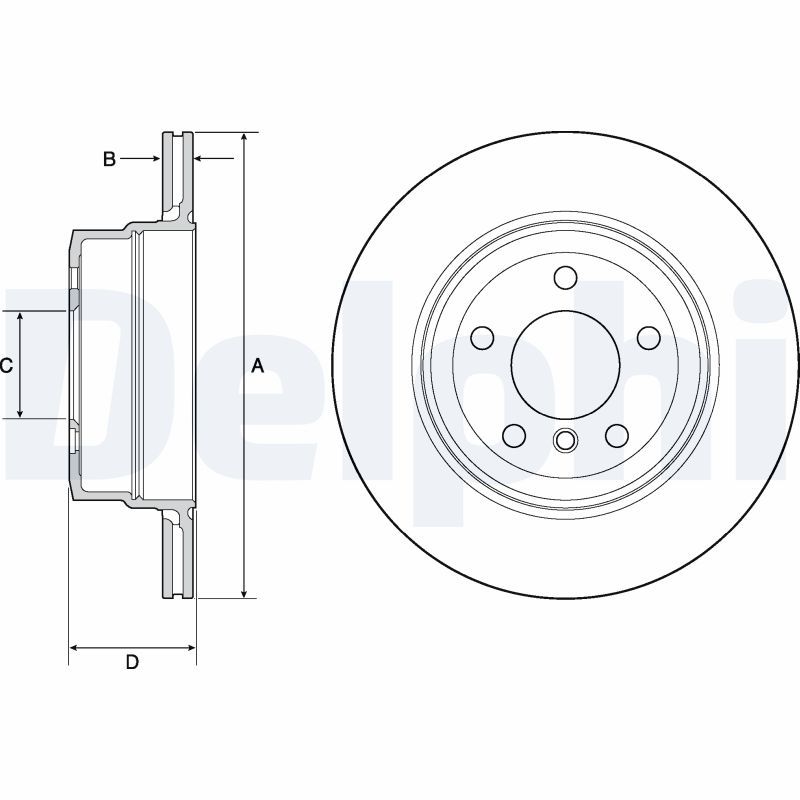 Brake Disc DELPHI BG4695C