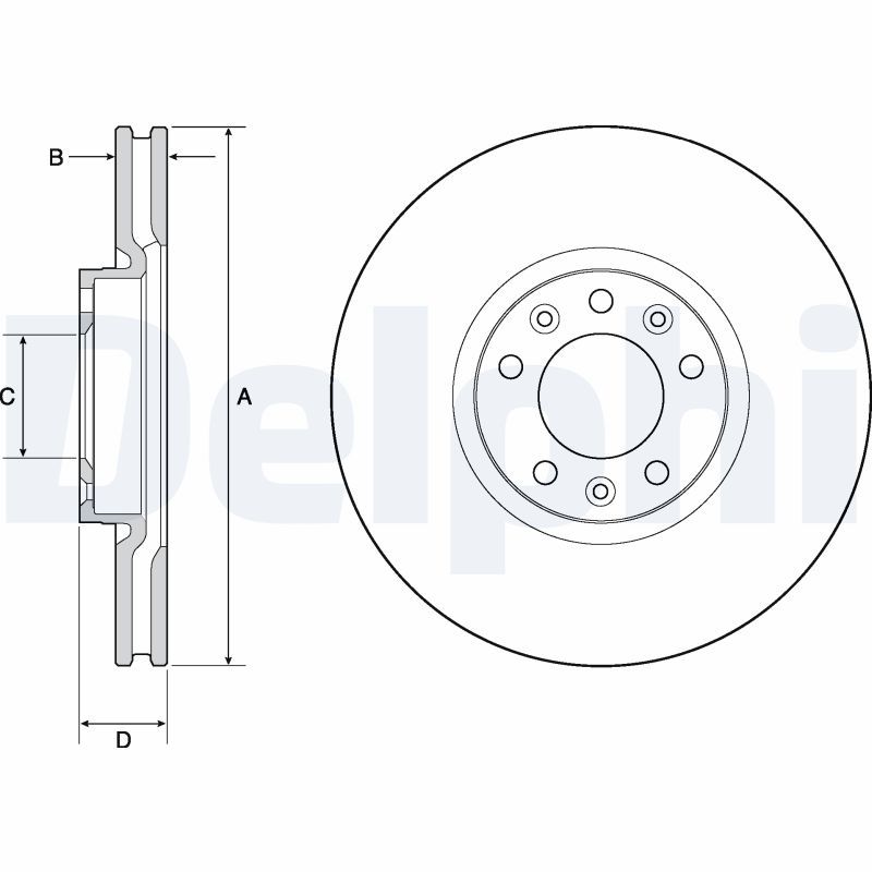 Brake Disc DELPHI BG4696C