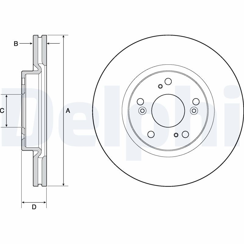 Brake Disc DELPHI BG4698C