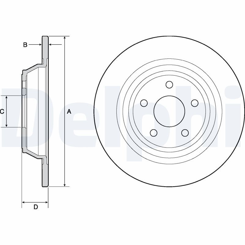 Brake Disc DELPHI BG4703C