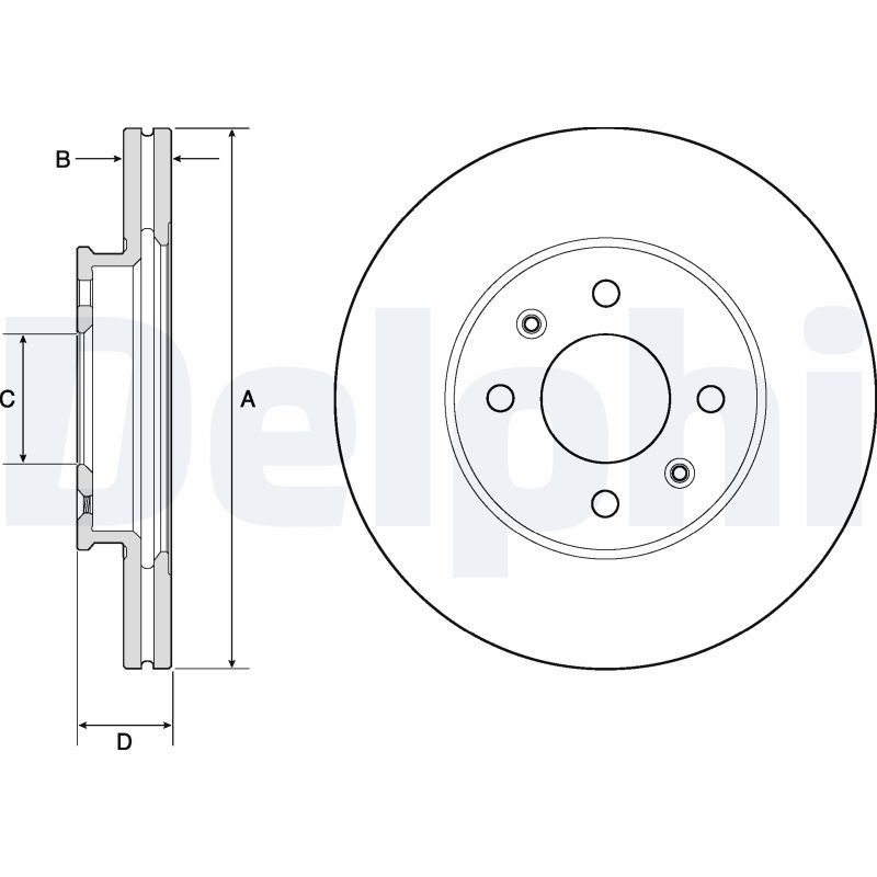 Brake Disc DELPHI BG4744C