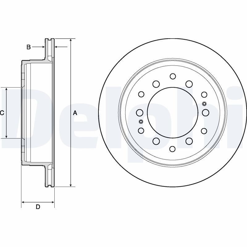 Brake Disc DELPHI BG4747C