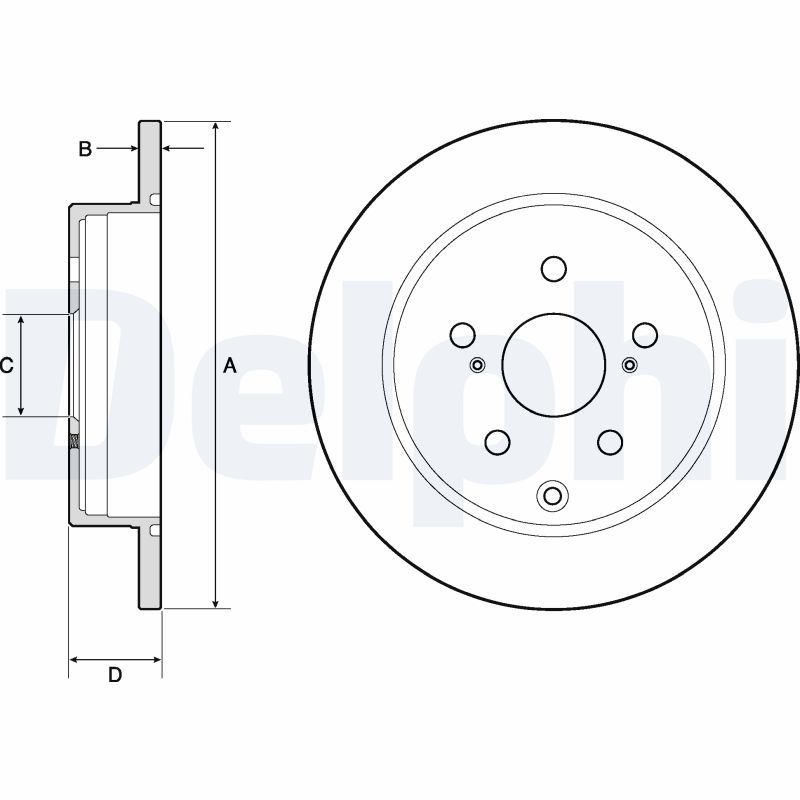 Brake Disc DELPHI BG4757C