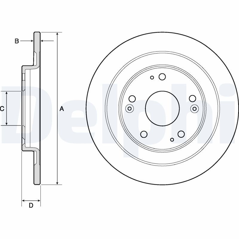 Brake Disc DELPHI BG4773C