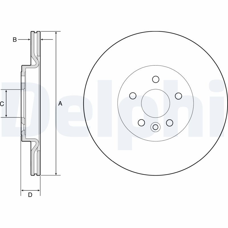 Brake Disc DELPHI BG4786C