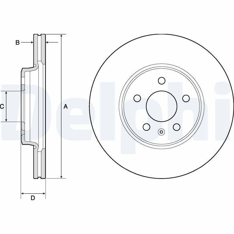 Brake Disc DELPHI BG4799C