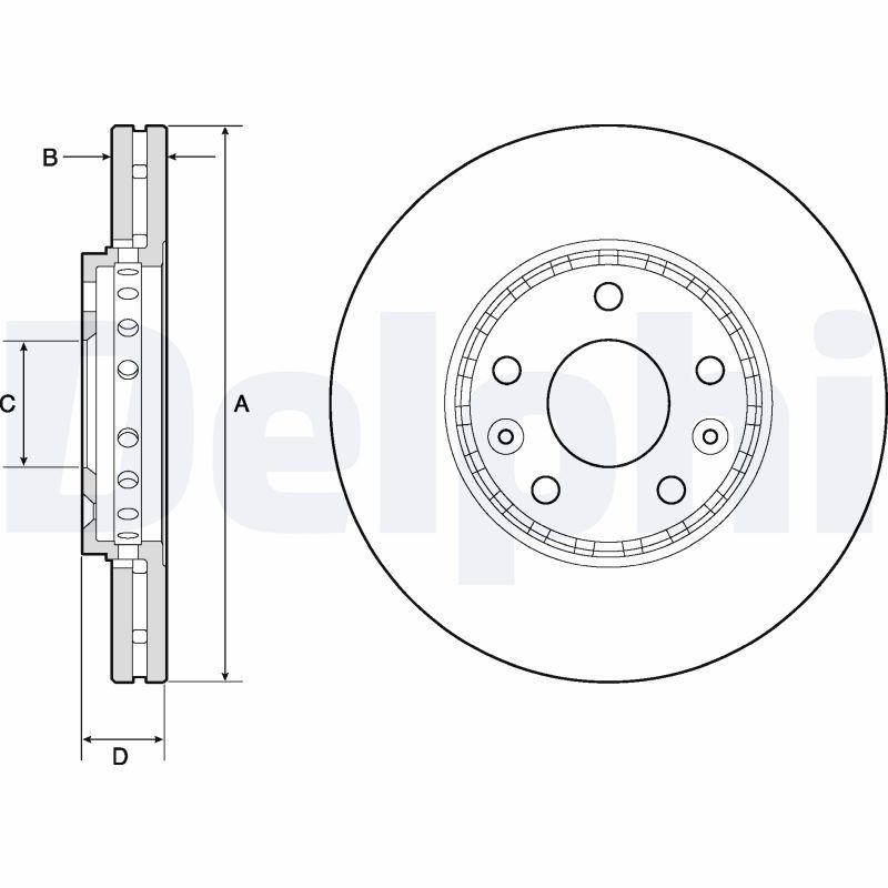 Brake Disc DELPHI BG4815C