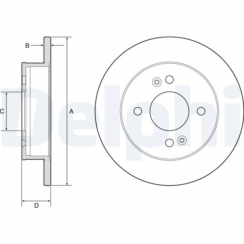 Brake Disc DELPHI BG4917C