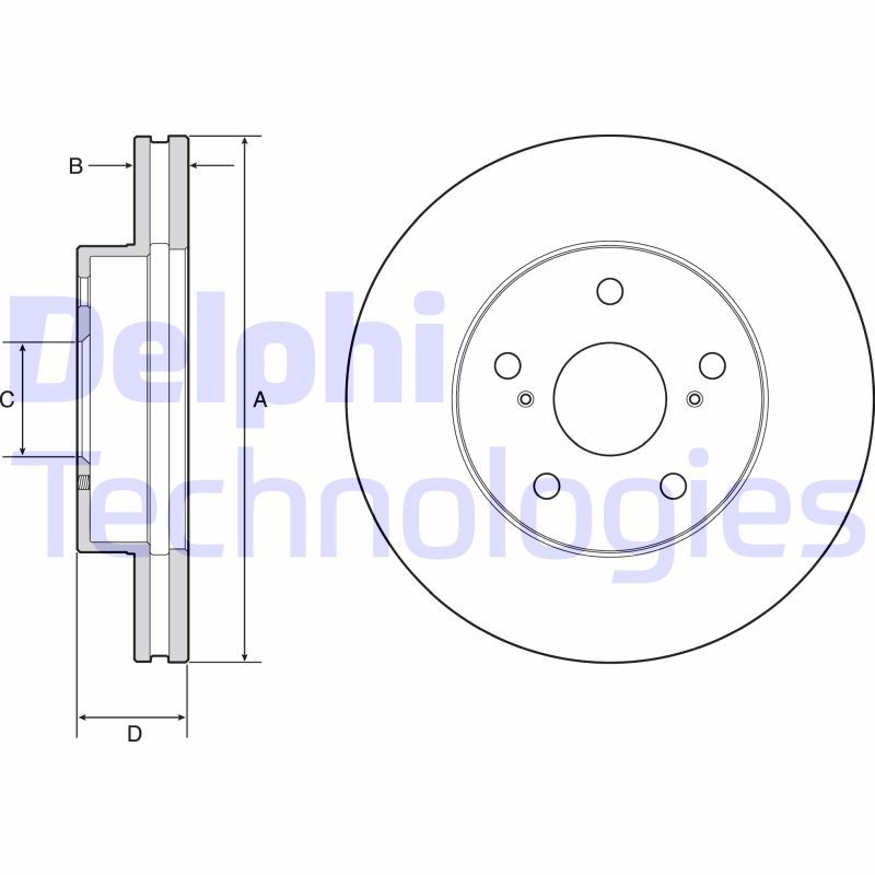 Brake Disc DELPHI BG4926C