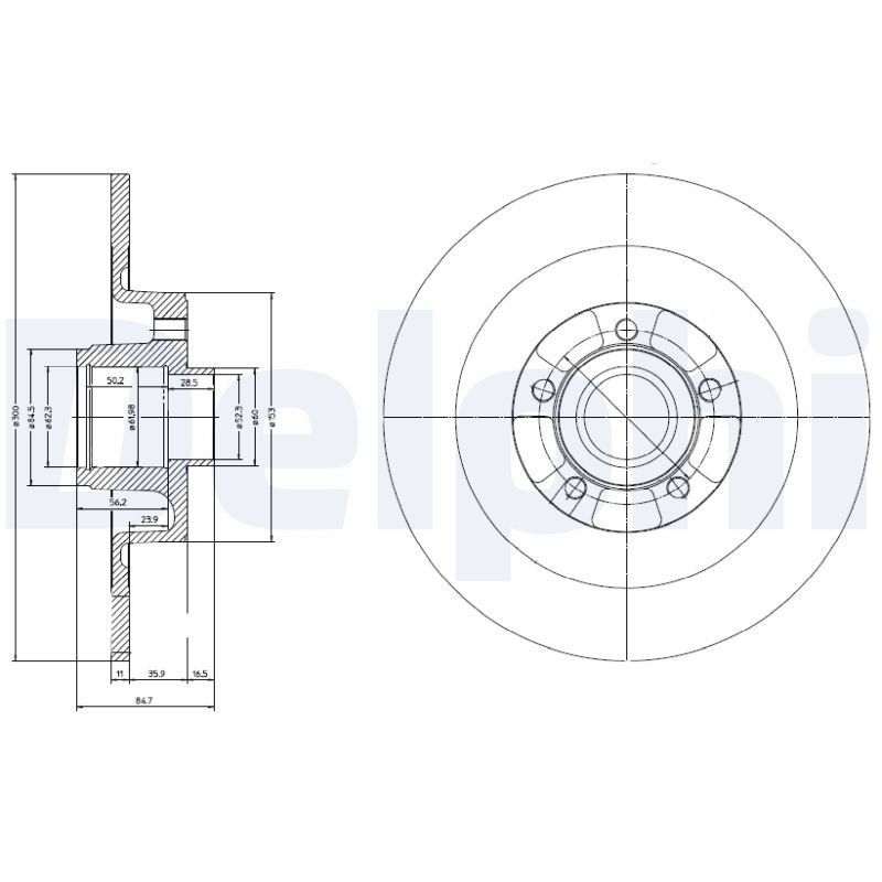 Stabdžių diskas DELPHI BG9024RS