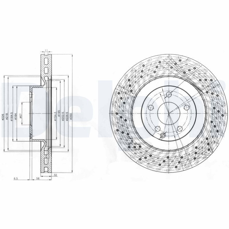 Brake Disc DELPHI BG9057