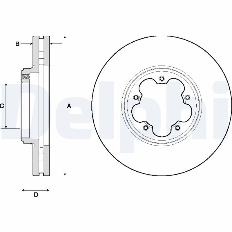 Brake Disc DELPHI BG9150