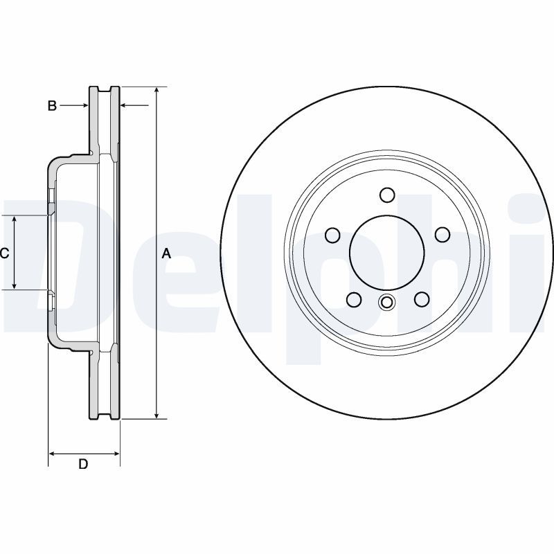 Brake Disc DELPHI BG9159C