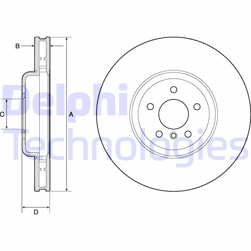 Brake Disc DELPHI BG9160C