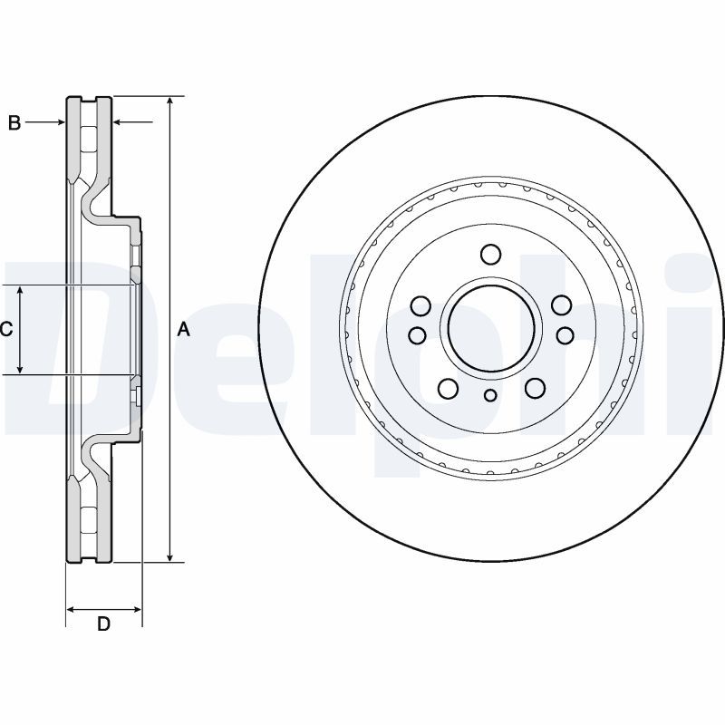 Brake Disc DELPHI BG9175C