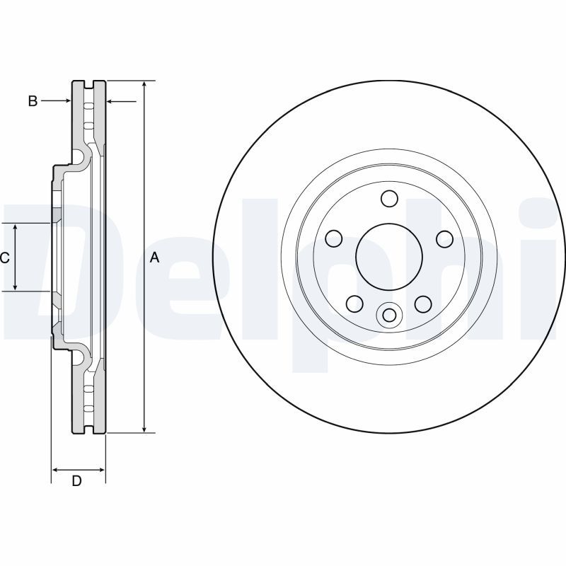 Brake Disc DELPHI BG9177C