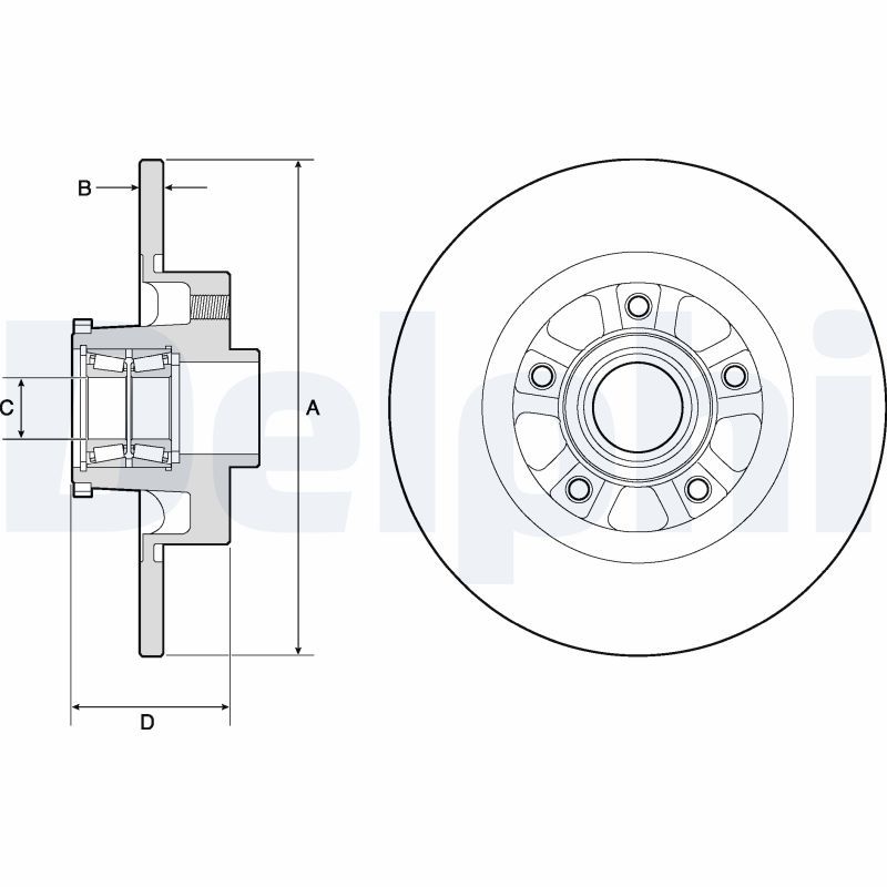 Brake Disc DELPHI BG9190RSC