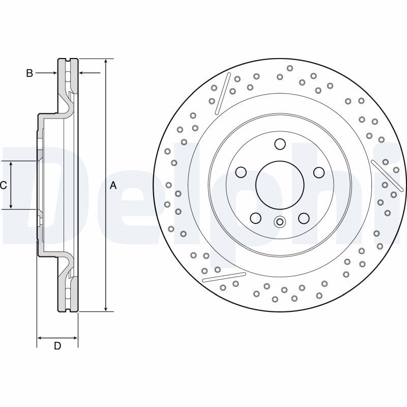 Brake Disc DELPHI BG9223C