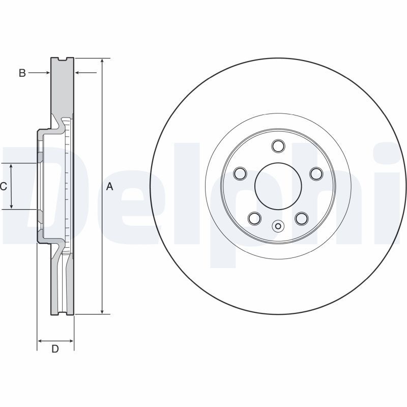 Brake Disc DELPHI BG9231C