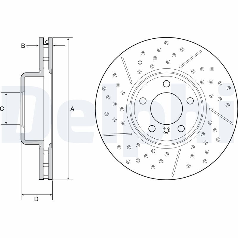 Brake Disc DELPHI BG9234C