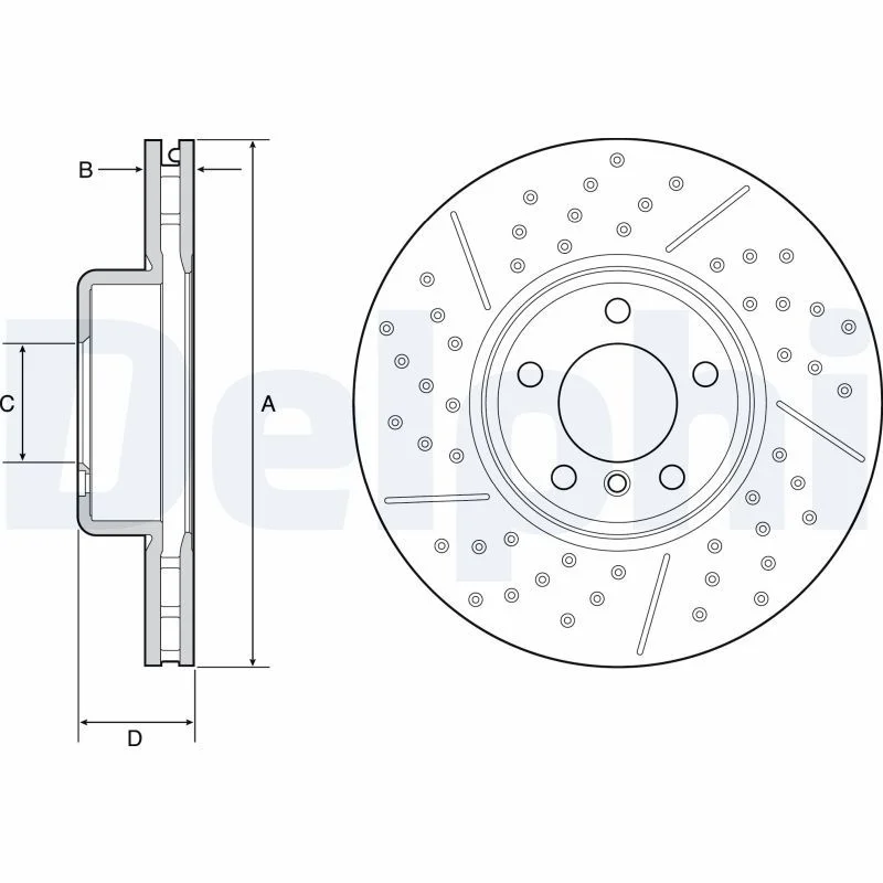 Brake Disc DELPHI BG9234C