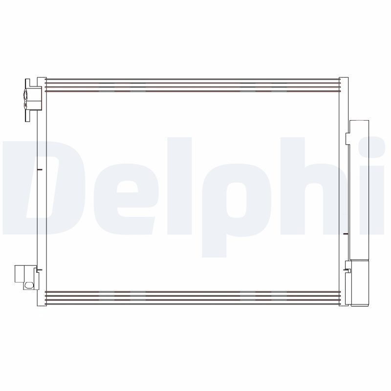 Condenser, air conditioning DELPHI CF20415