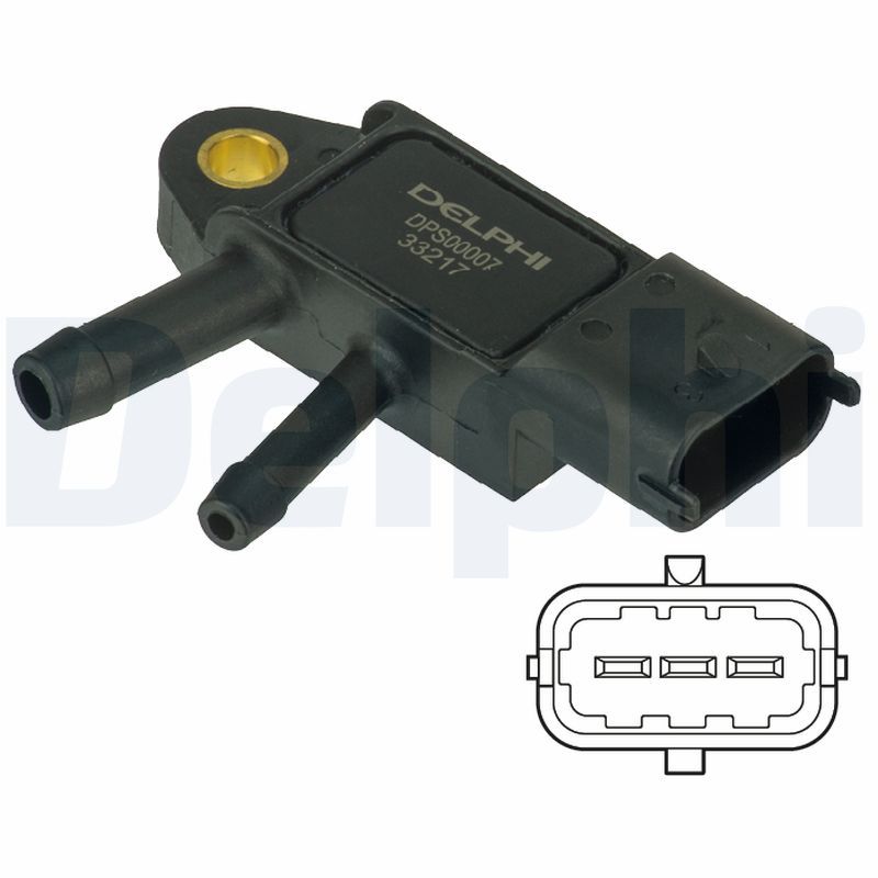 Sensor, exhaust pressure DELPHI DPS00007