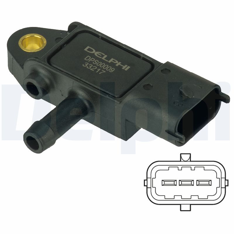 Sensor, exhaust pressure DELPHI DPS00009