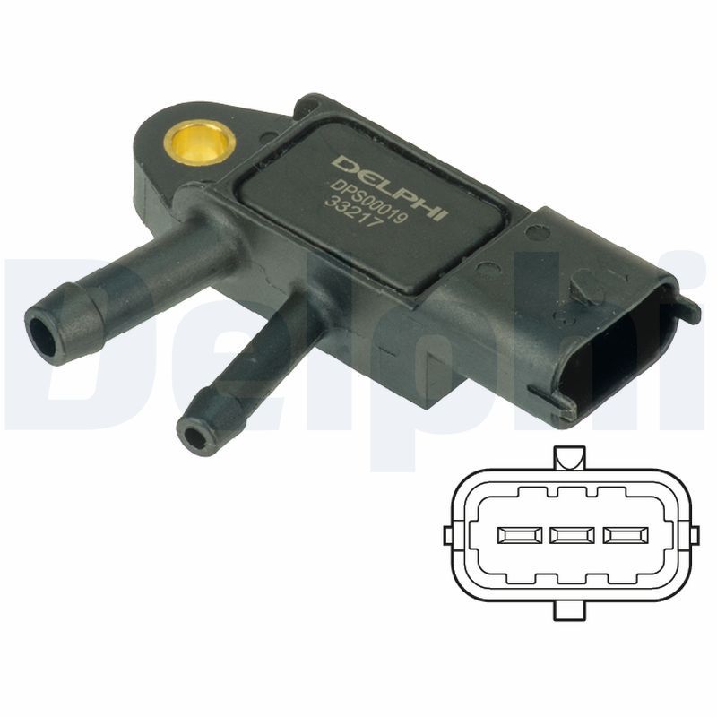 Sensor, exhaust pressure DELPHI DPS00019