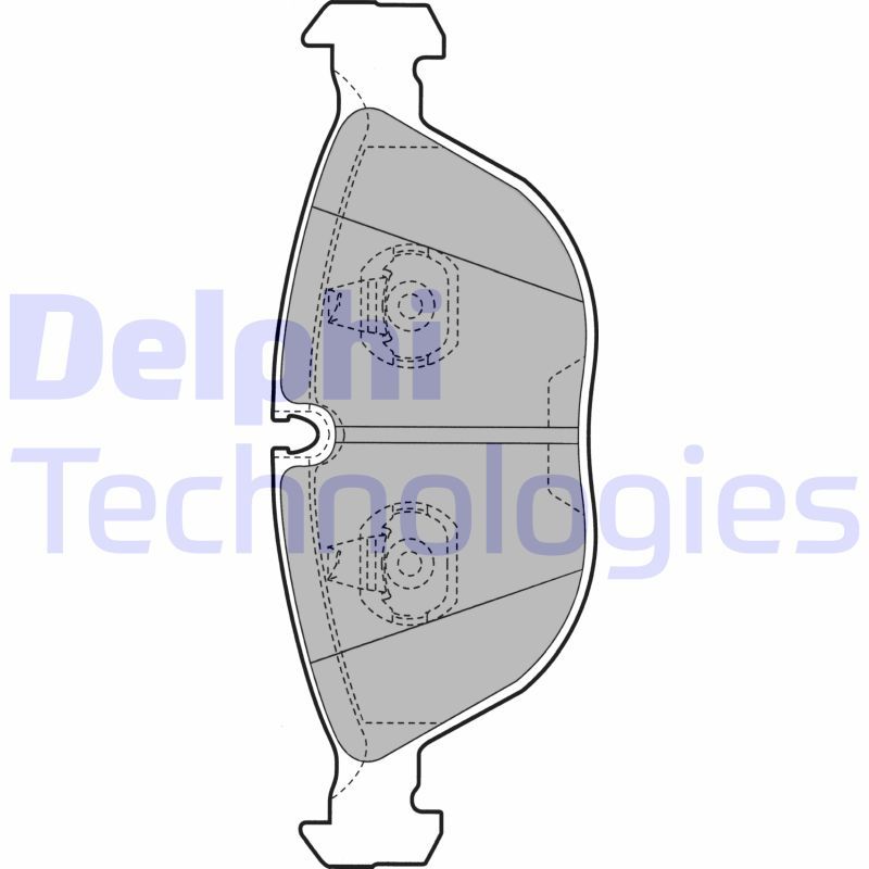 Brake Pad Set, disc brake DELPHI LP1002