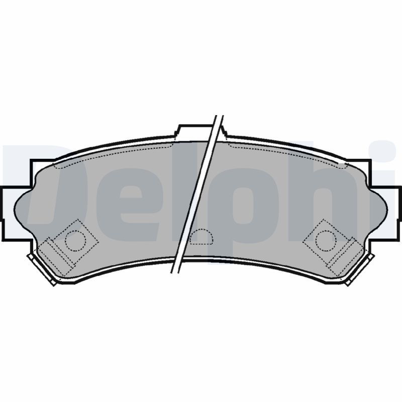 Brake Pad Set, disc brake DELPHI LP1012