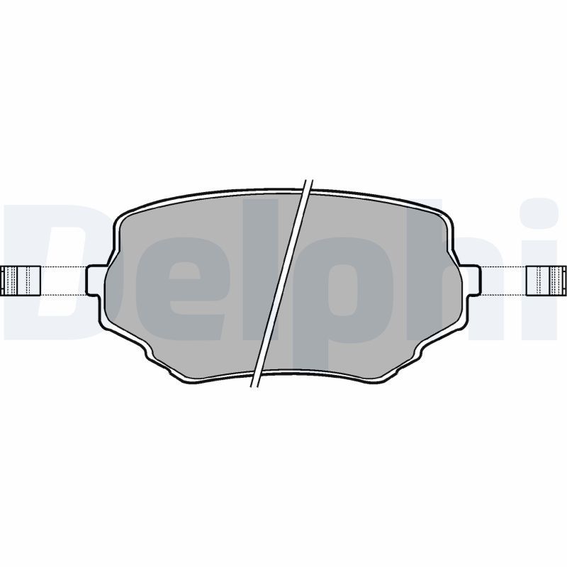 Brake Pad Set, disc brake DELPHI LP1015