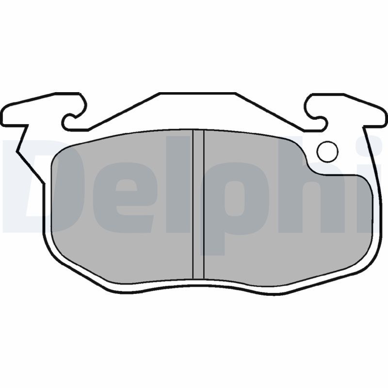 Brake Pad Set, disc brake DELPHI LP1053