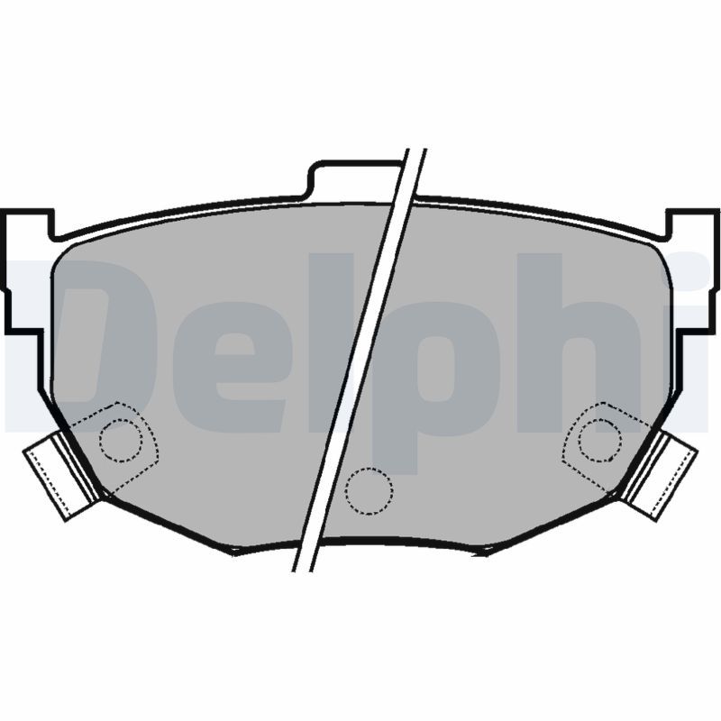 Brake Pad Set, disc brake DELPHI LP1073